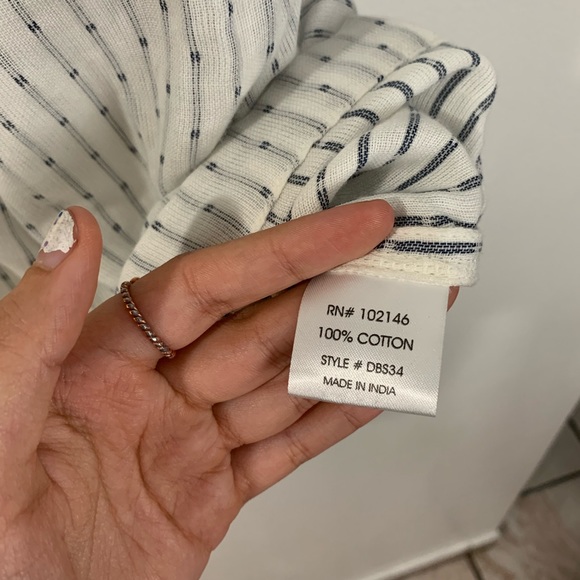 Michael Stars Dobey Stripe Peasant dress - Picture 7 of 7